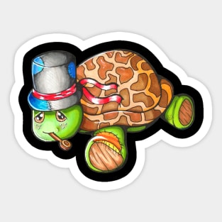 Flying High As A Tortoise (BLKB) Sticker